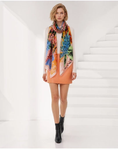 Mossée - Aveline Printed Linen Scarf