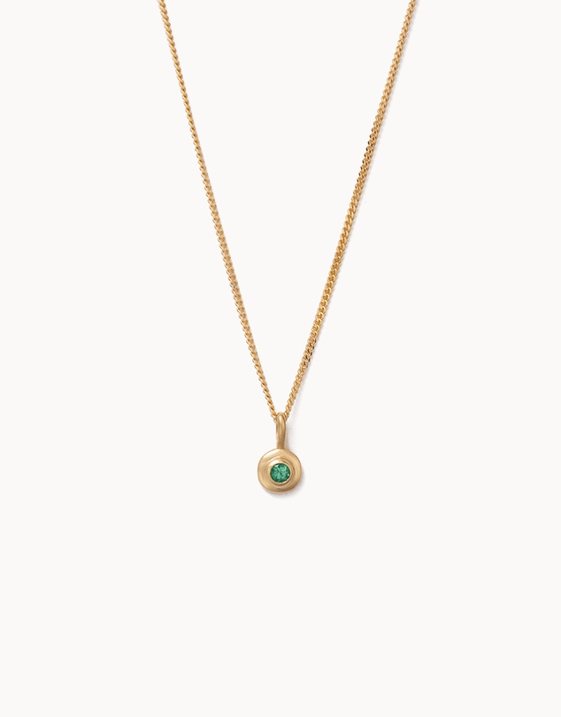 Kirstin Ash - Birthstone Necklace May Emerald