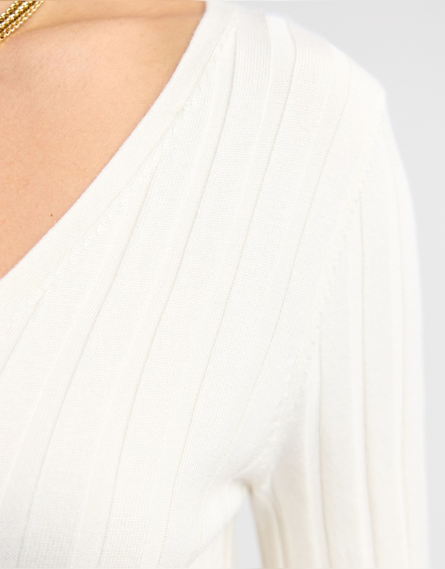 Oxford - Lucy Rib V-Neck Knit