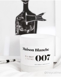 Maison Blanche - 007 Sea Salt & Thyme - Large Candle