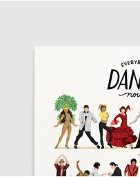 Olive et Oriel - Everybody Dance Now Art Print