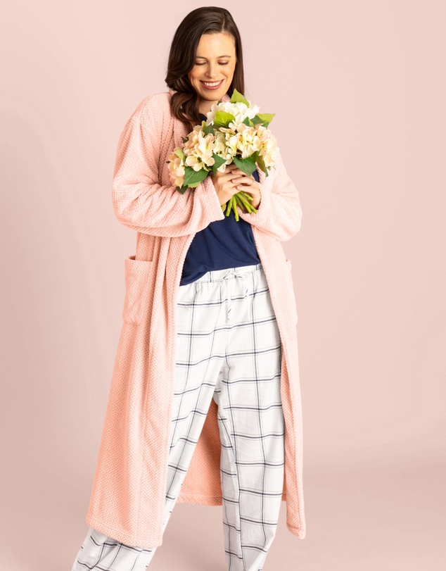 Ava & Audrey  - Ava & Audrey Betty Jacquard Fleece Robe