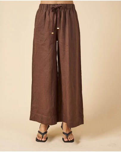 CAMIXA - Palazzo Linen Pants