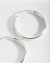 Lovisa - Sterling Silver Shiny 25mm Hoop Earrings