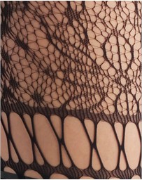 High Heel Jungle - Chevonne Lace And Satin Fishnet Tights