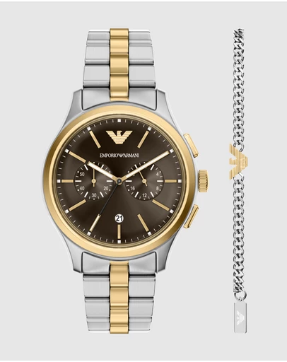 Emporio Armani - Two Tone Chronograph Watch