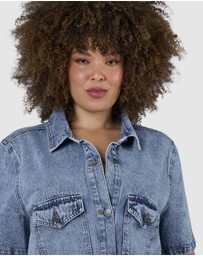 Indigo Tonic - Melissa Cropped Denim Shacket
