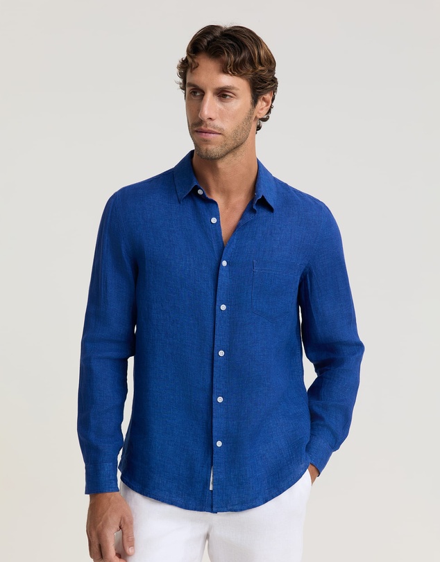 Sportscraft - Linen Long Sleeve Delave Shirt