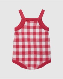 Kynd Baby - Miffy Knit Romper in Cherry