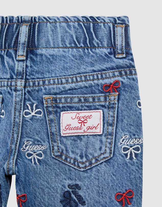 GUESS - Embroidered Denim Pants