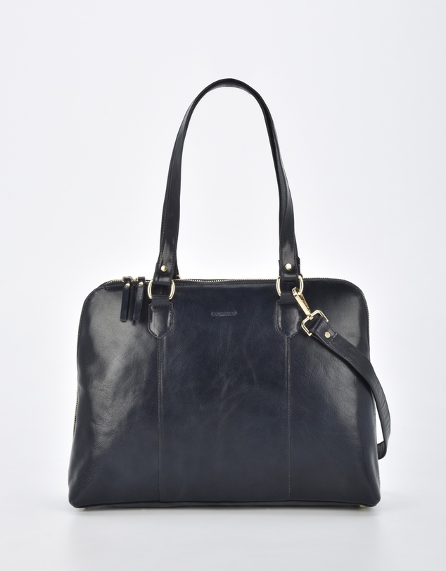 Cobb & Co - Fawkner Structured Leather Business Bag