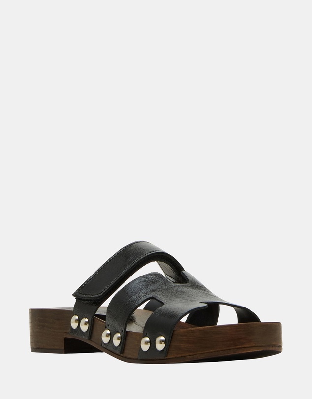 Steve Madden - Canal Black Patent Sandals