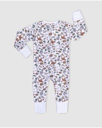 B Free Intimate Apparel - 100% Organic 2-Way Zip Sleepsuit - Baby & Toddler