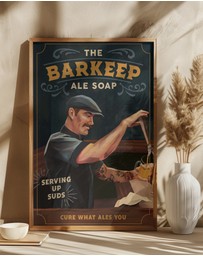 Olive et Oriel - Barkeep Soap Poster by The Whiskey Ginger Art Print