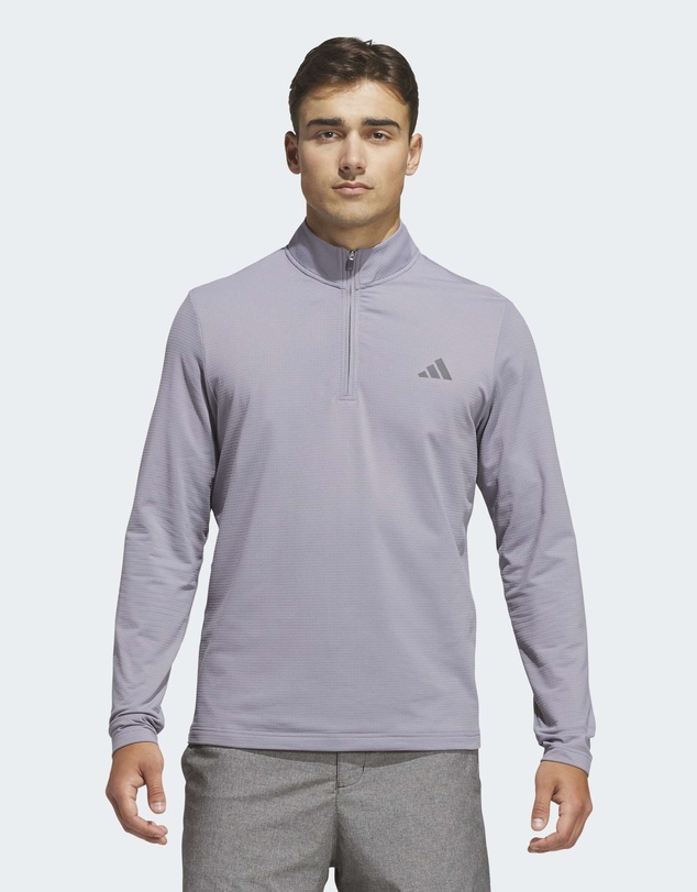 adidas Performance - PERFORMANCE TEXTURE QUARTER-ZIP SWEATSHIRT Mens