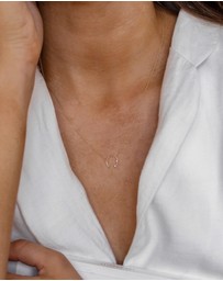 Luna Rae - Solid Gold - Eclipse Diamond Necklace