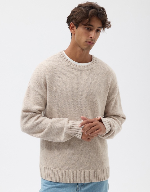 AERE - Merino Wool Chunky Crew Neck Sweater