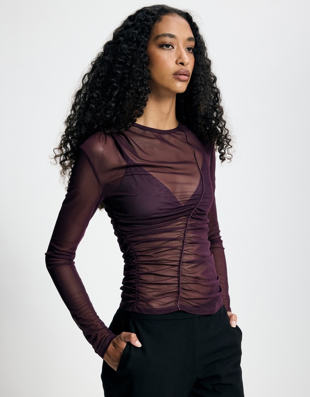 Lover - Cassandra Long Sleeve Mesh Top