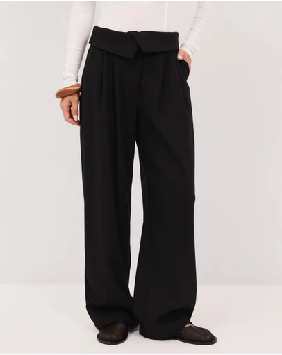Calli - Tate Fold Over Waist Suit Pants