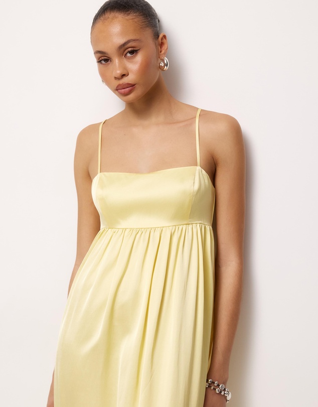 AERE - Suri Satin Maxi Dress