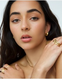 HOUSE OF SLANI - Eudora Ribbed Gold Ring