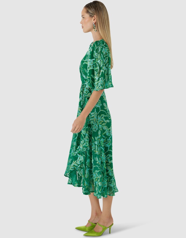 SACHA DRAKE - Garden Maze Wrap Dress