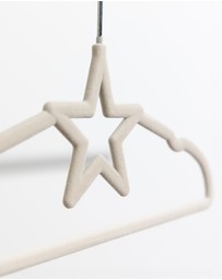 Living Textiles - 10pk Baby Coat Hangers - Stars/Beige