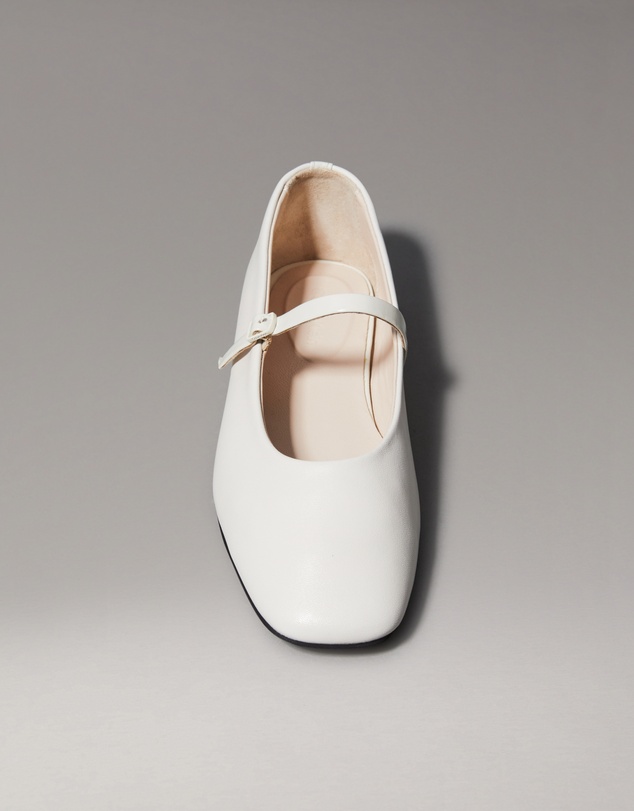 Calvin Klein - Leather Mary Jane Ballerinas