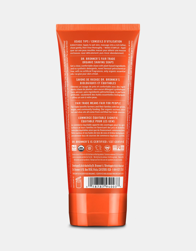 Dr Bronner's - Organic Shaving Soap - Tea Tree