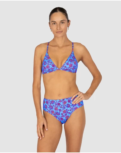 Baku Swimwear - Flamenco Longline Fixed Triangle Bikini Bra Top