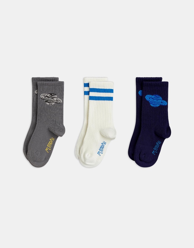 Mini Rodini - 3-Pack Planet Socks - Kids