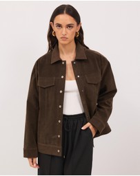 Calli - Williams Faux Suede Jacket