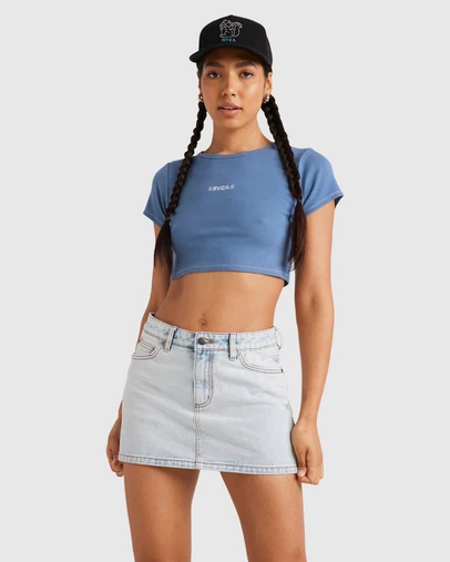 RVCA - Womens Mini Denim Skirt