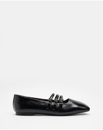 & Other Stories - Mary-Jane Leather Ballet Flats