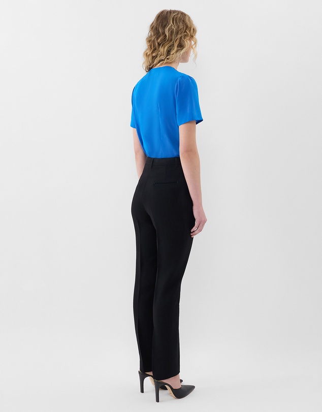 Farage - Ruffle Silk Top