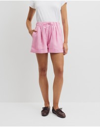 Country Road - Cuff Linen Short