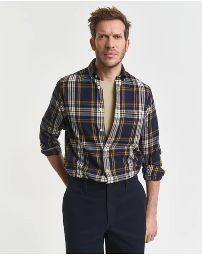 Gant - Regular Fit Windblown Flannel Check Shirt