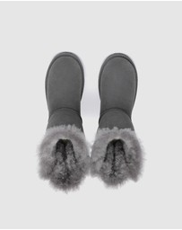 EVERAU - EverAU Ugg Short Back Bow Sheepskin Upper UGG Boots