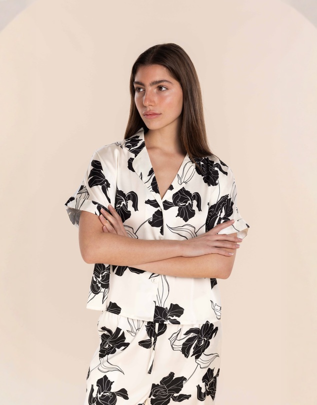 Gingerlilly - Wren Recycled Silky Satin Floral PJ
