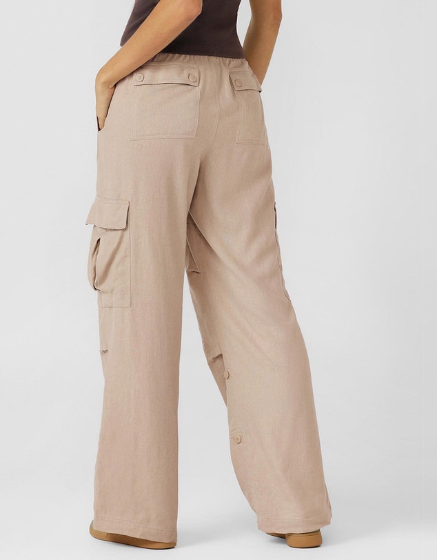 Lorna Jane - Linen Flashdance Wide Leg Cargo Pants