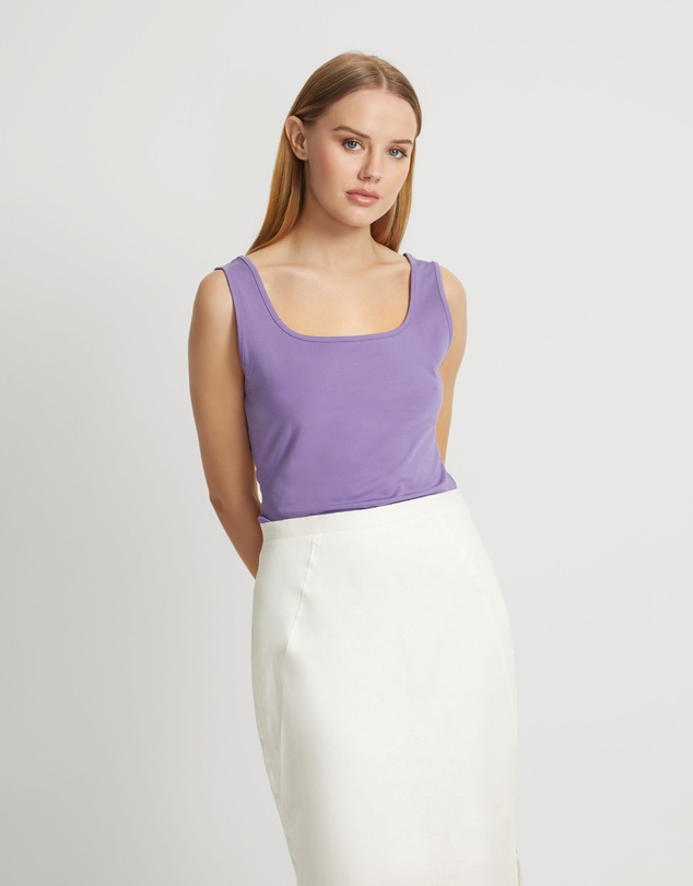 Oxford - Agatha Square Neck Tank