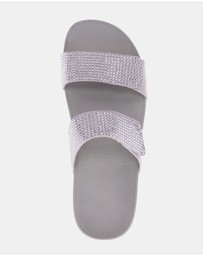 Mia Vita - Avoca Slide Sandal - Silver Rhinestone