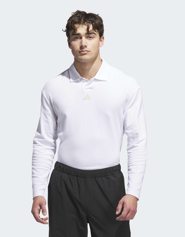 adidas Performance - Beyond The Course Long Sleeve Loose Fit Polo Shirt Mens