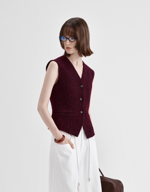 Glamorous - Vintage old money style tweed vest