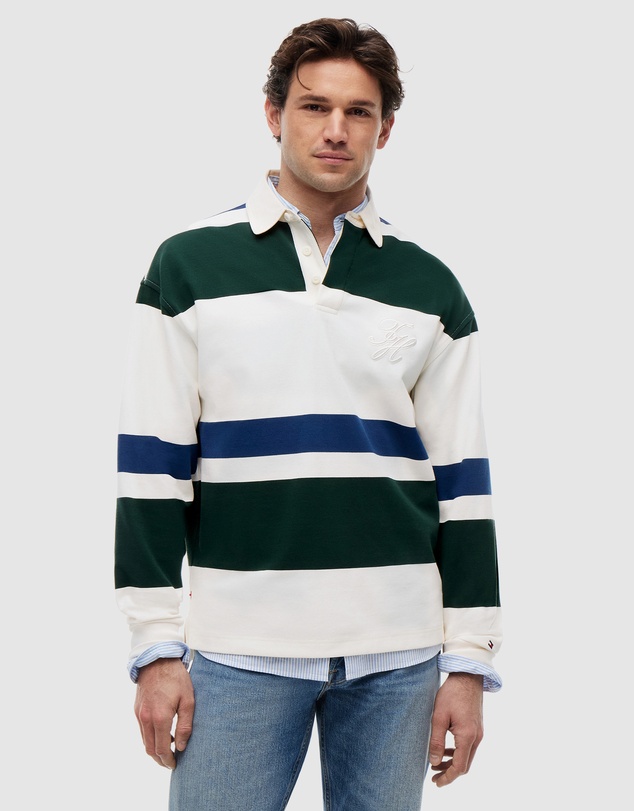 Tommy Hilfiger - Stripe Relaxed Rugby Shirt