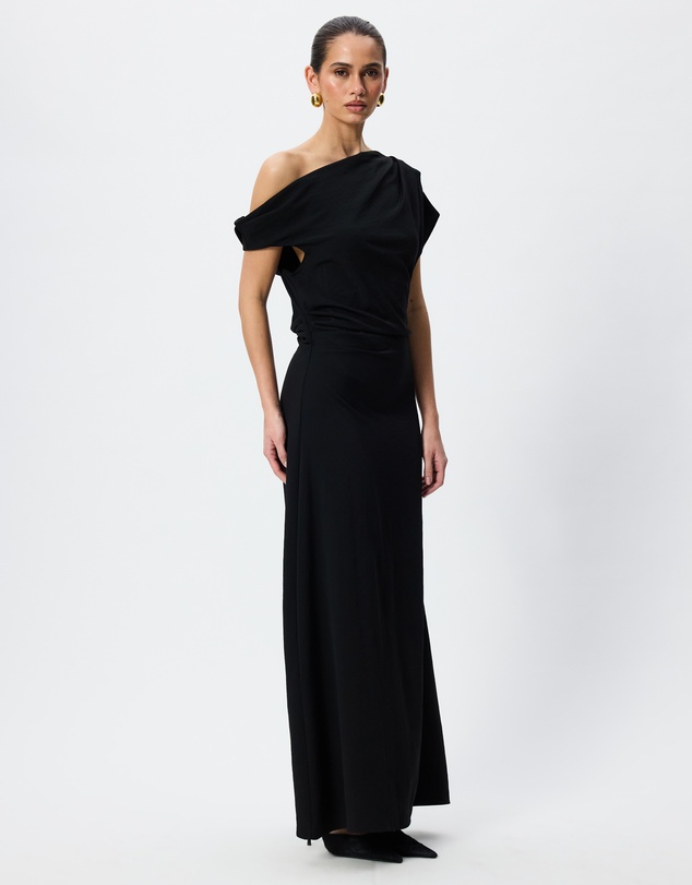 Tussah - Natalia Asymmetrical Neckline Maxi Dress