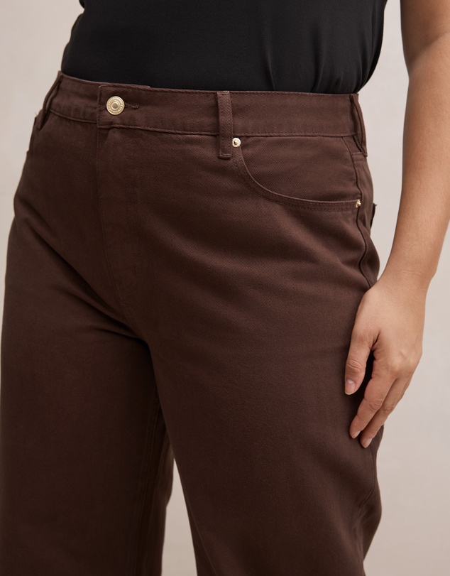 Forever New Curve - Gia Curve High Rise Wide Leg Jeans