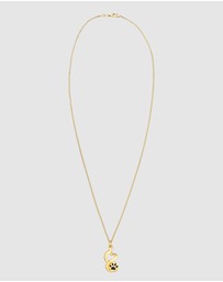 Elli Jewelry - Necklace Paw Love 925 Sterling Silver Gold-Plated