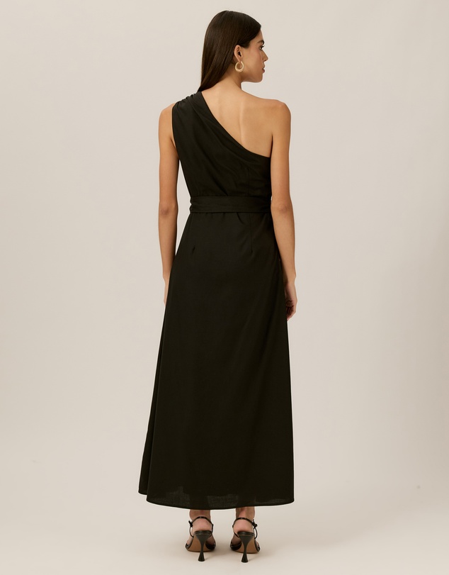 Tussah - Olive One Shoulder Midi Dress