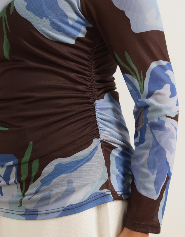 Atmos&Here Curvy - Cleo Mesh Long Sleeve Top